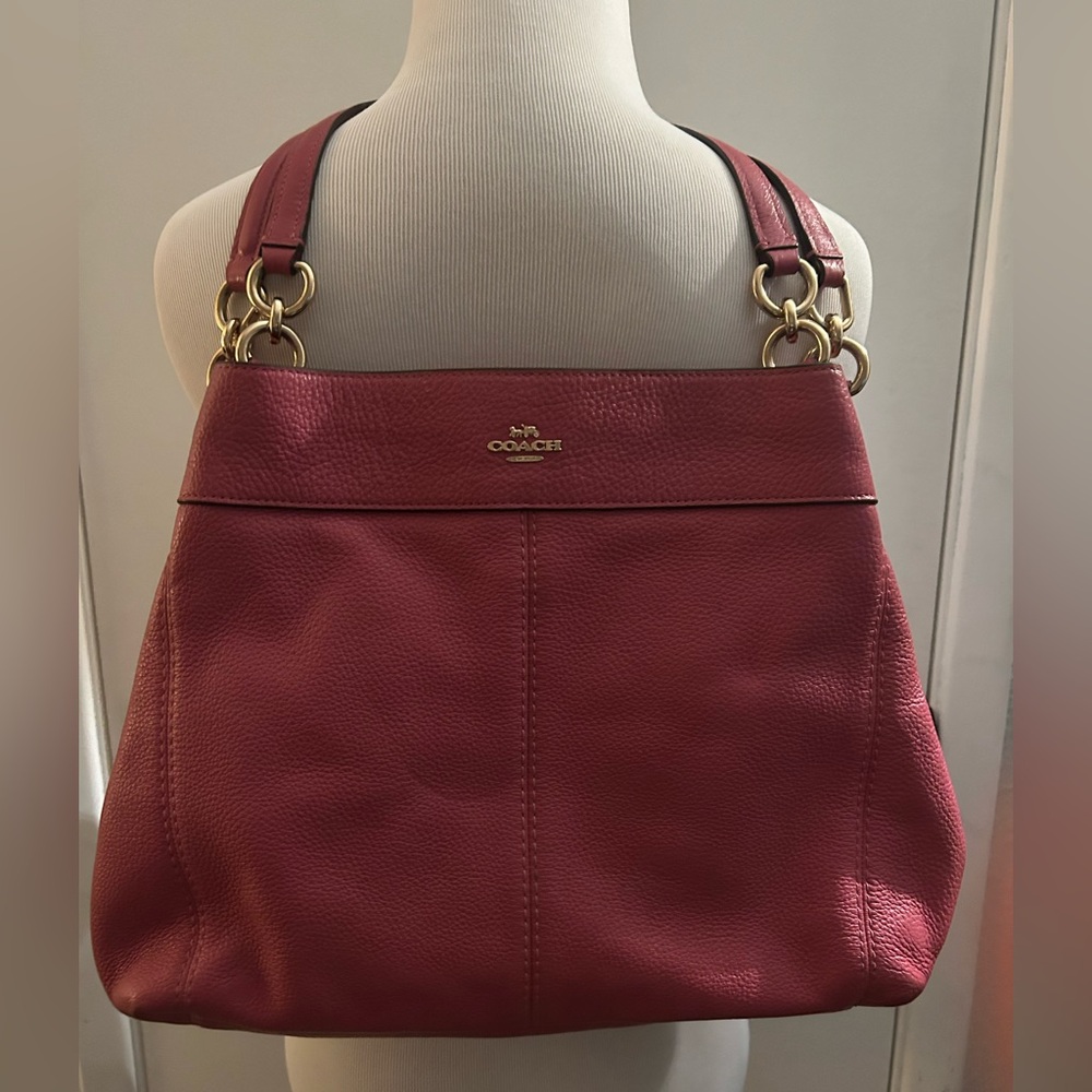 Coach F28997 Lexy Pebble Leather Shoulder Bag